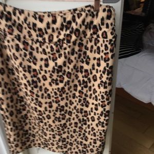 Leopard print skirt